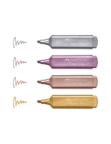 BOMBONERA 80 MARCADORES FLUORESCENTES FABER CASTELL TEXTLINER 1546 METAL