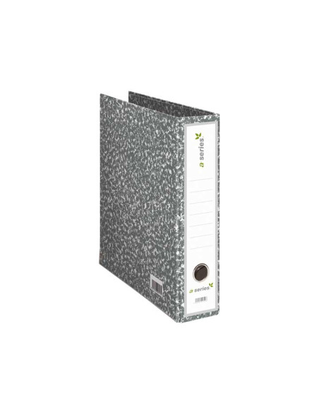 ARCHIVADOR JASPEADO GRIS A-SERIES A4 SIN RADO