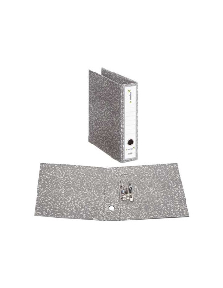 ARCHIVADOR JASPEADO GRIS A-SERIES A4 SIN RADO