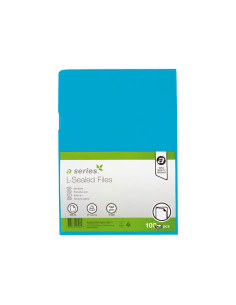 BOLSA 100 DOSSIER UÑERO A-SERIES A4 120 MICRAS COLORES