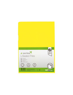 BOLSA 100 DOSSIER UÑERO A-SERIES A4 120 MICRAS COLORES