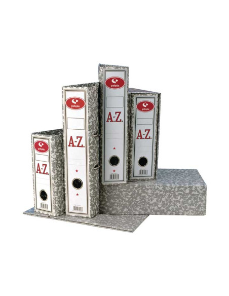 ARCHIVADOR DE PALANCA GRAFOPLAS CLASSIC A4 JASPEADO GRIS