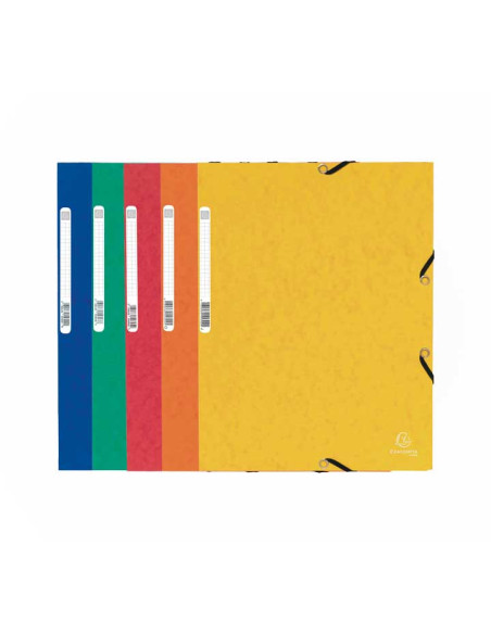 PACK 10 CARPETAS DE GOMAS EXACOMPTA CON SOLAPAS