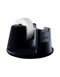 PACK 3 ROLLOS CINTA INVISIBLE  PORTARROLLOS SOBREMESA TESA EASY CUT COMPACT