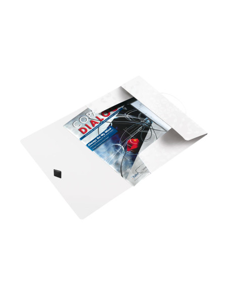 CARPETA de GOMAS y SOLAPAS LEITZ WOW PP A4 BLANCO