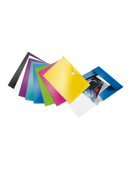 CARPETA de GOMAS y SOLAPAS LEITZ WOW PP A4 AMARILLO