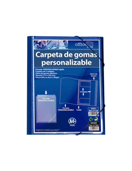 CARPETA DE GOMAS OFFICE BOX PERSONALIZABLE