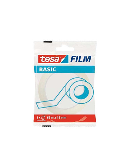 CINTA ADHESIVA TESA FILM BASIC 66mx19mm
