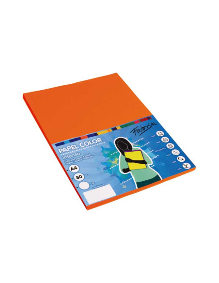 PAQUETE 100h PAPEL COLORES FABRISA A4 80gr