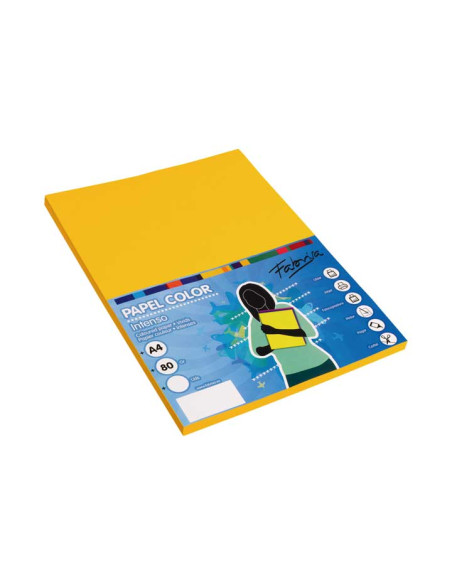 PAQUETE 100h PAPEL COLORES FABRISA A4 80gr