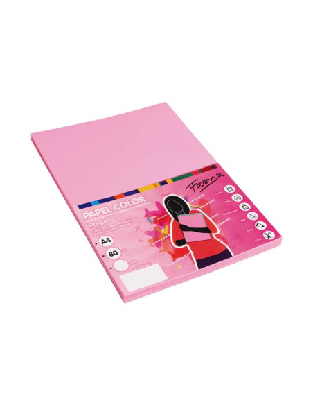PAQUETE 100h PAPEL COLORES FABRISA A4 80gr