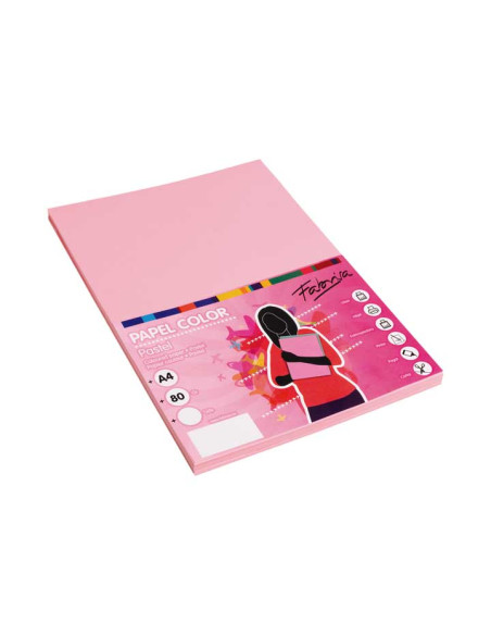 PAQUETE 100h PAPEL COLORES FABRISA A4 80gr