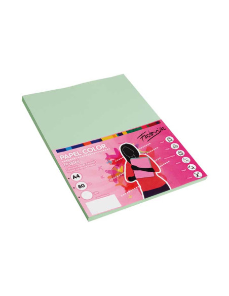 PAQUETE 100h PAPEL COLORES FABRISA A4 80gr