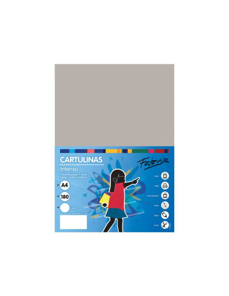 PAQUETE 50h CARTULINA FABRISA A4 180gr