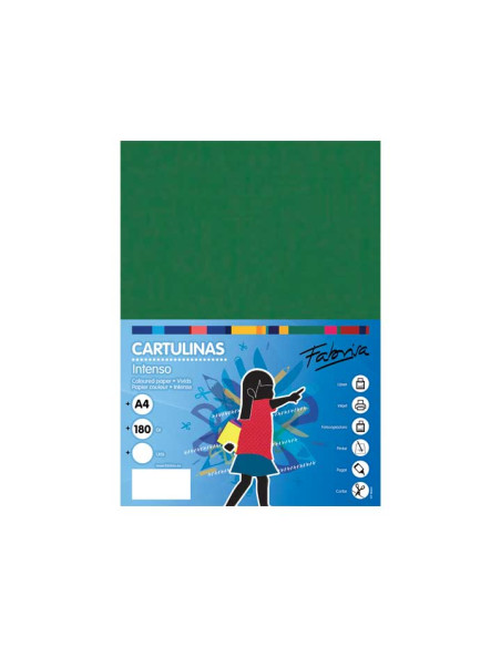 PAQUETE 50h CARTULINA FABRISA A4 180gr