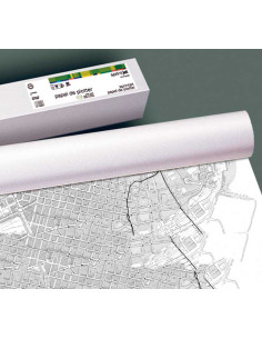 ROLLO PAPEL PLOTTER FABRISA COPIA DE PLANOS 42cmx175m