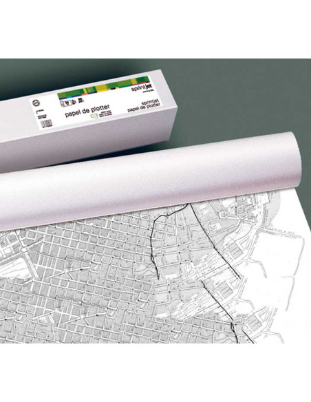 ROLLO PAPEL PLOTTER FABRISA COPIA DE PLANOS 42cmx175m