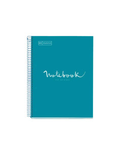 CUADERNO MIQUEL RIUS NOTEBOOK 1 ESPIRAL EMOTIONS 80h A4 5x5 INTENSOS