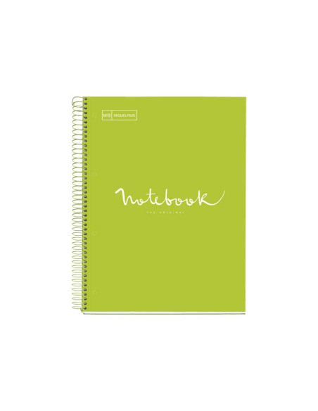 CUADERNO MIQUEL RIUS NOTEBOOK 1 ESPIRAL EMOTIONS 80h A4 5x5 INTENSOS
