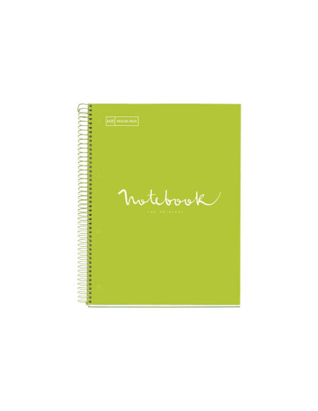 CUADERNO MIQUEL RIUS NOTEBOOK 1 ESPIRAL EMOTIONS 80h A4 HORIZONTAL INTENSOS