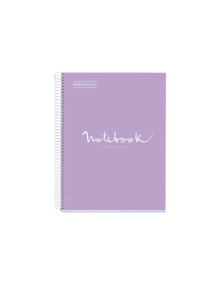 CUADERNO MIQUEL RIUS NOTEBOOK 5 EMOTIONS CARTÓN 120h A4 HORIZONTAL PASTEL