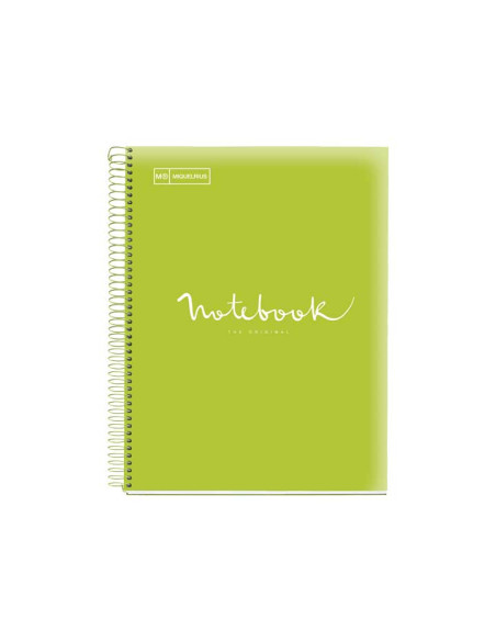 BLOC MIQUELRIUS EMOTIONS NOTEBOOK 8 microtapa PP A4 160h 90g CUADRIC5x5 LIMA