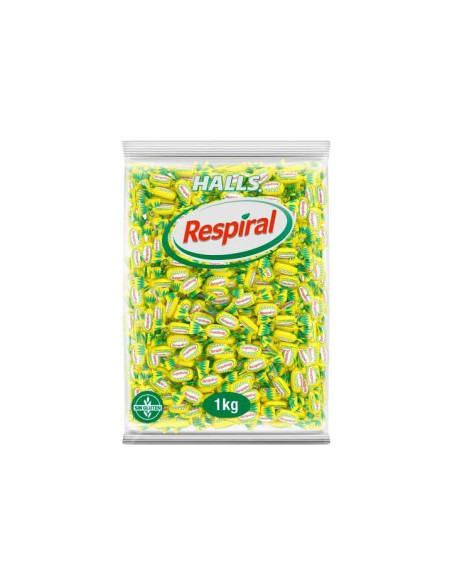 BOLSA CARAMELOS RESPIRAL LIMÓN MENTOL 1Kg