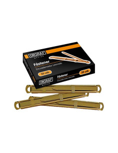 CAJA 50 FÁSTENER METÁLICOS LATONADOS