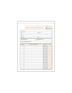 TALONARIO LOAN PEDIDOS 4 SIN COPIA CASTELLANO