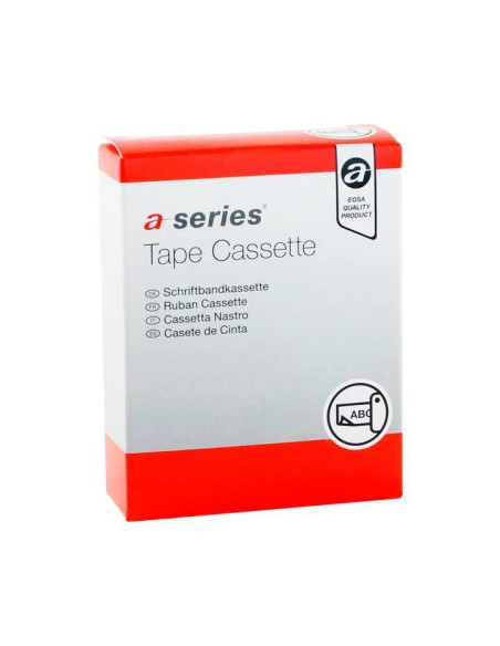 CINTA ROTULAR A-SERIES 12mm x 4m PLÁSTICO