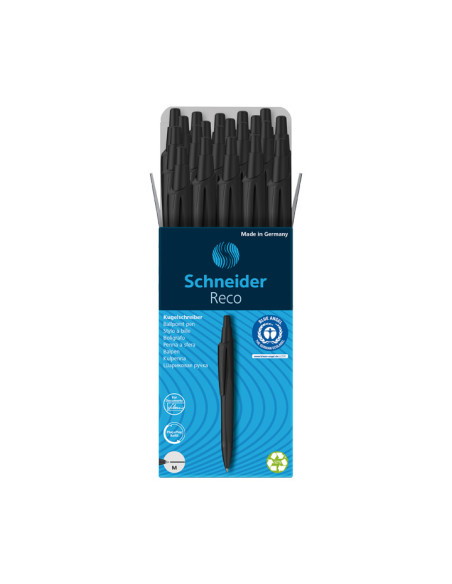 BOLÍGRAFO SCHNEIDER RECO M TINTA NEGRA