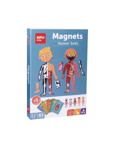 JUEGO MAGNETICO APLI CUERPO HUMANO 63 PIEZAS