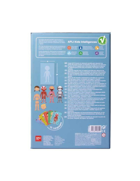 JUEGO MAGNETICO APLI CUERPO HUMANO 63 PIEZAS