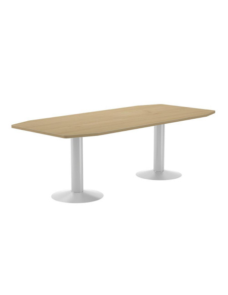 MESA REUNIÓN ROCADA MEETING 220x100cm ESTRUCTURA BLANCA