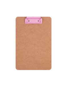CARPETA con PINZA PORTABLOCS APLI MADERA A5 NORDIK ROSA 2