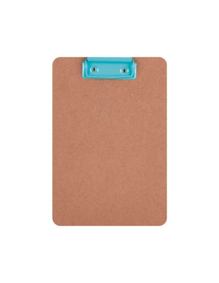 CARPETA con PINZA PORTABLOCS APLI MADERA A5 NORDIK AZUL