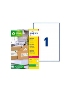 ETIQUETAS ADHIMPRAVERY A4 BLANCA RECICLADA QUICKPEEL LASER 1996x2891 mm CAJA 100h