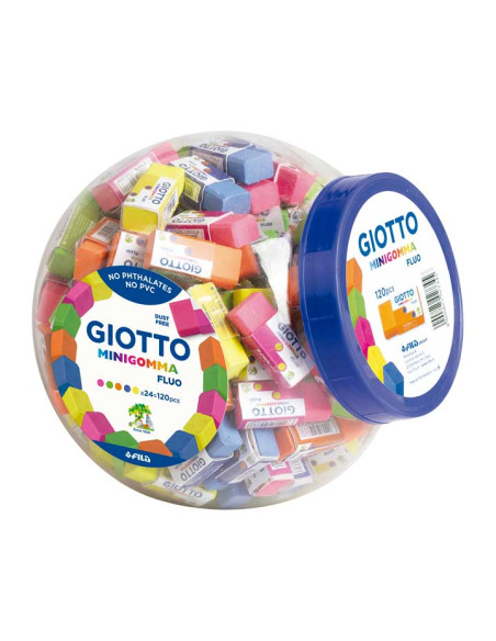 EXPOSITOR TARRO 120 GOMAS GIOTTO GOMMA FLUO