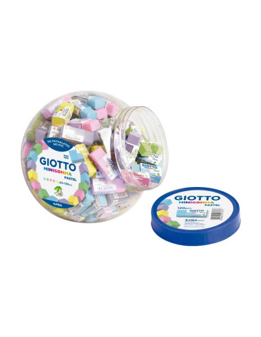 GOMA de BORRAR GIOTTO GOMMA PASTEL EXPOSITOR de 120