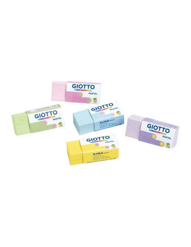 GOMA de BORRAR GIOTTO GOMMA PASTEL EXPOSITOR de 120