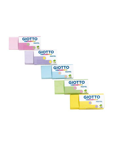 GOMA de BORRAR GIOTTO GOMMA PASTEL EXPOSITOR de 120