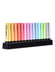 STABILO MARCADOR FLUORESCENTE BOSS ORIGINAL COLORES PASTEL SET ESCRITORIO 15 UD