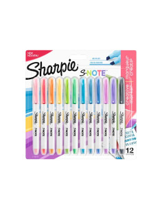 ESTUCHE 12 ROTULADORES SHARPIE S-NOTE