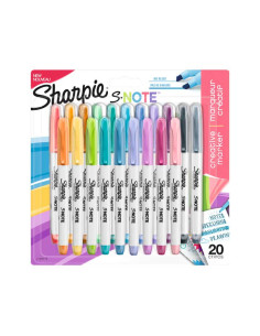 ESTUCHE 20 ROTULADORES SHARPIE S-NOTE