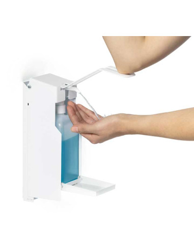DISPENSADOR DE GEL DESINFECTANTE DURABLE DE PARED