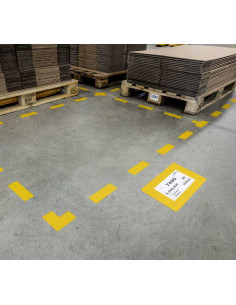 PACK 10 VENTANAS DE MARCACIÓN DURABLE A5 PARA SUELO