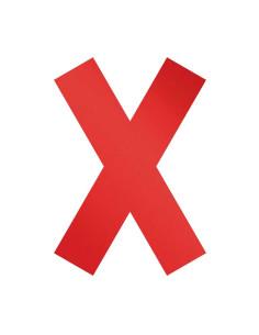 BOLSA 5 ADHESIVOS MARCACIÓN DURABLE CRUZ