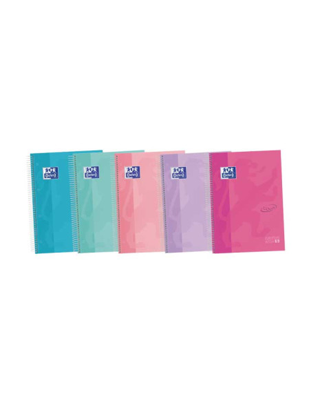 CUADERNO OXFORD EUROPEANBOOK 5 TOUCH A4 120h COLORES PASTEL