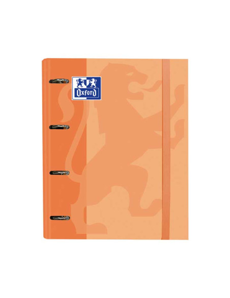 CARPEBLOC OXFORD SCHOOL EUROPEANBINDER CLASSIC A4 4 anMIXTAS 35mm con RECAMBIO 100 hj CUADRIC5x5 MELOCOTON