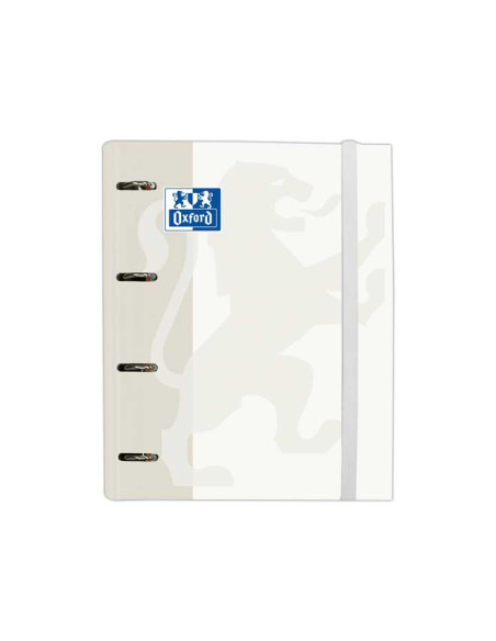 CARPEBLOC OXFORD SCHOOL EUROPEANBINDER CLASSIC A4 4 anMIXTAS 35mm con RECAMBIO 100 hj CUADRIC5x5 BLANCO